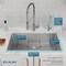 Elkay Crosstown 18 Gauge SS 33" x 22" x 9" Single Bowl Dual Mount Sink Kit with Filtered Beverage Faucet ECTSRS33229TFGB - alternate 7